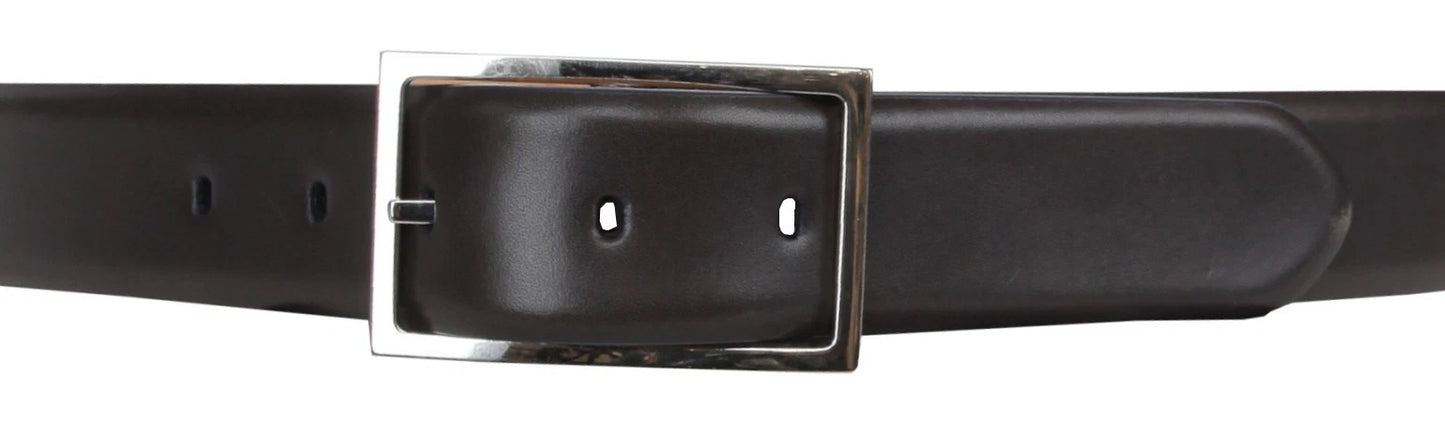 John Lobb Dark Brown Calf Leather Belt ( Pre owned )