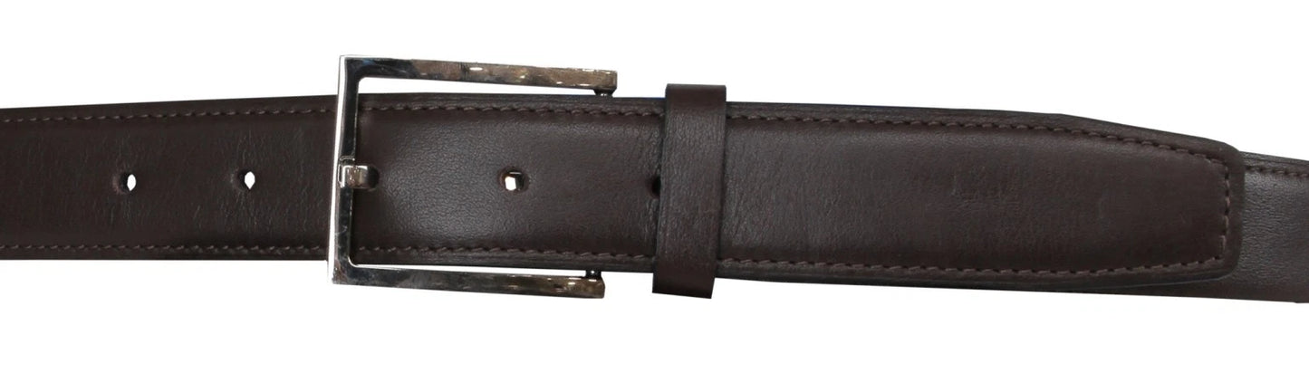 John Lobb Dark Brown Calf Leather Belt