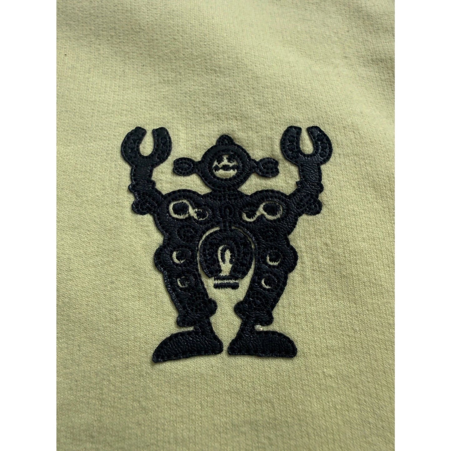 Hermes Mens Yellow Robot Logo Embroidered ( Pre Owned )