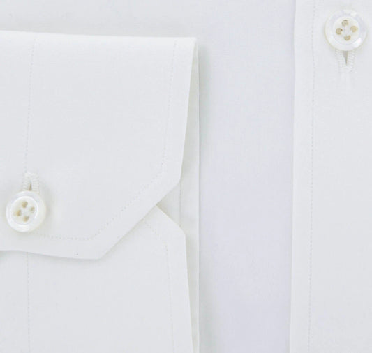 Luigi Borrelli White Solid Cotton