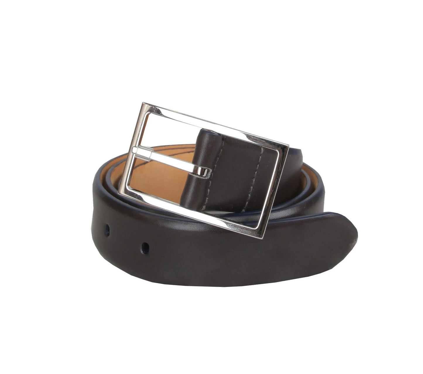 John Lobb Dark Brown Calf Leather Belt ( Pre owned )