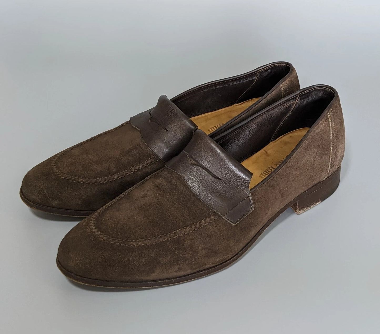 John Lobb Mens Brown Suede (Pre Owned)