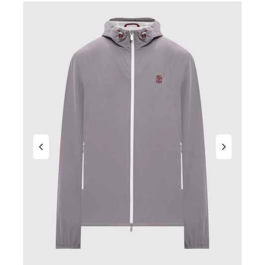 Brunello Cucinelli Mens Grey Hooded ( Like New )