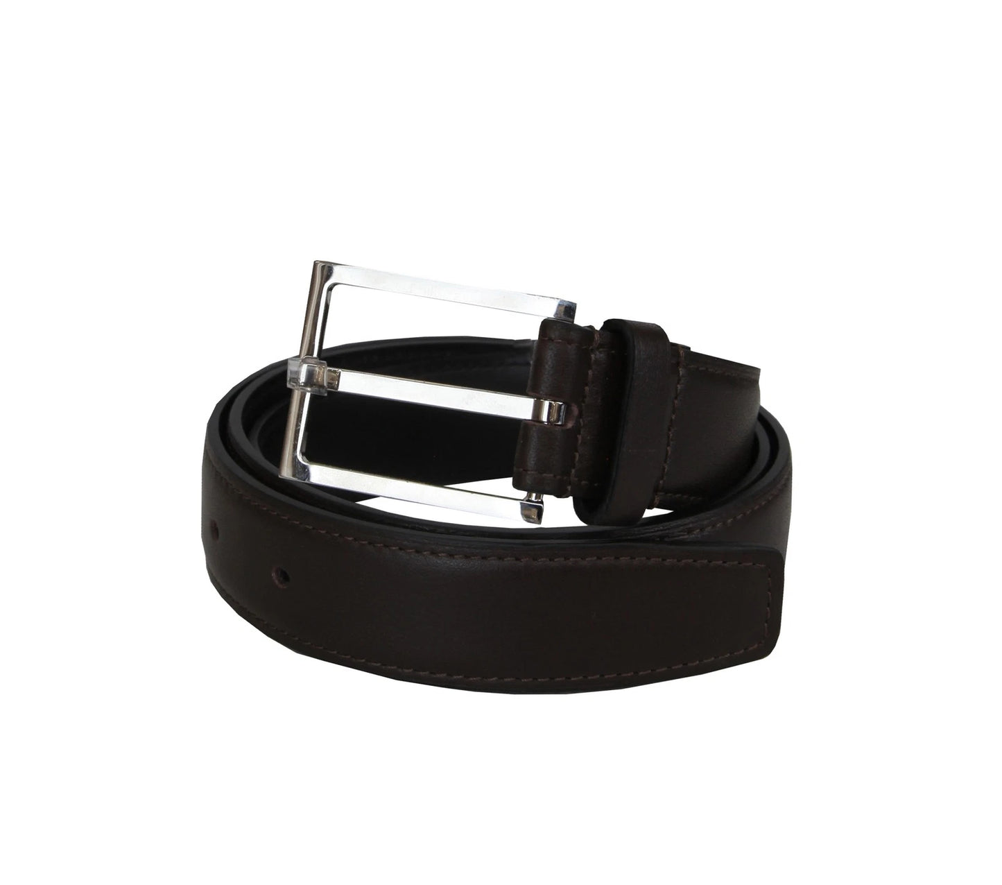 John Lobb Dark Brown Calf Leather Belt