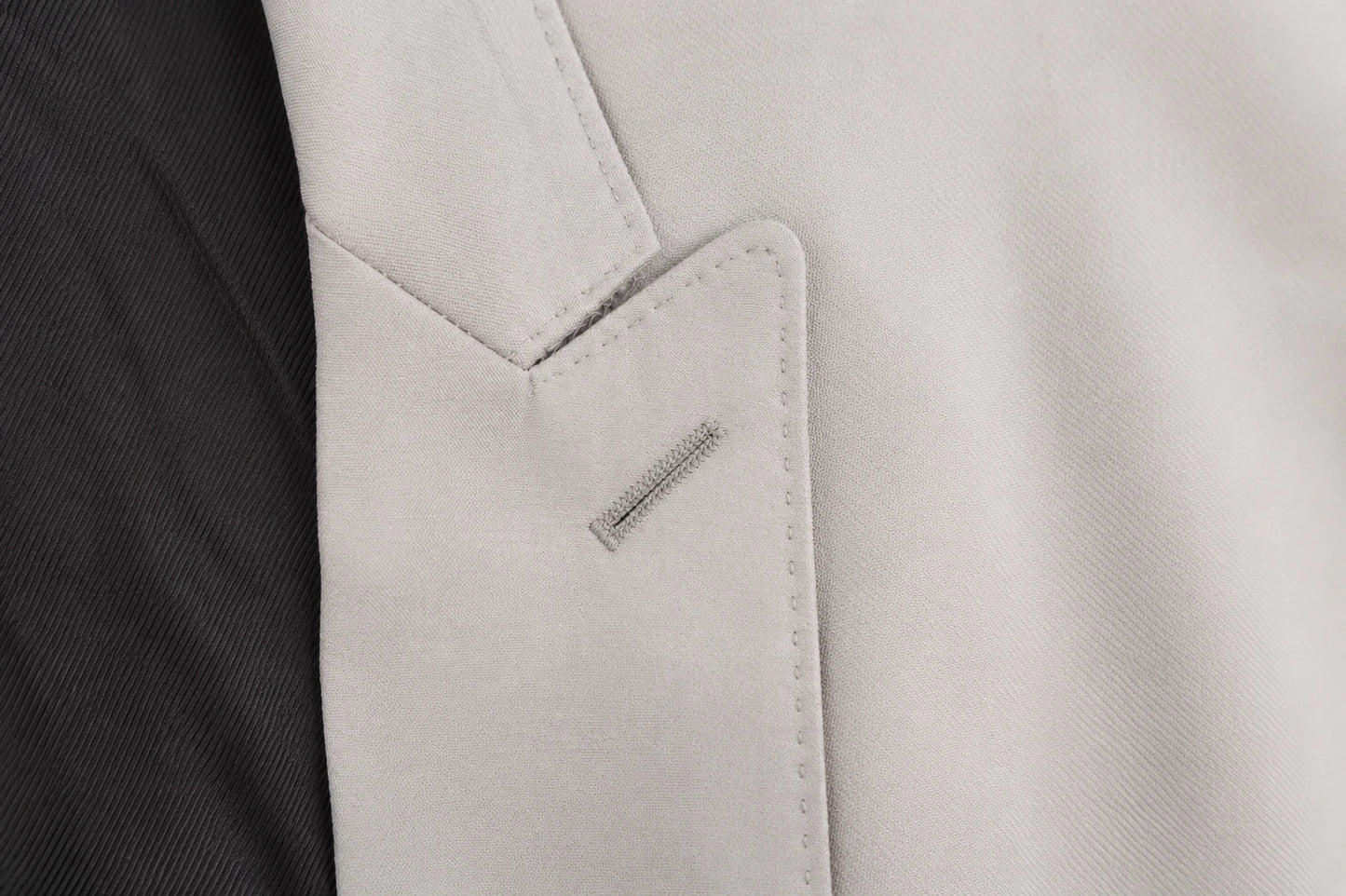 Men Burberry Suit Tuxedo Peak Silk Pale Grey